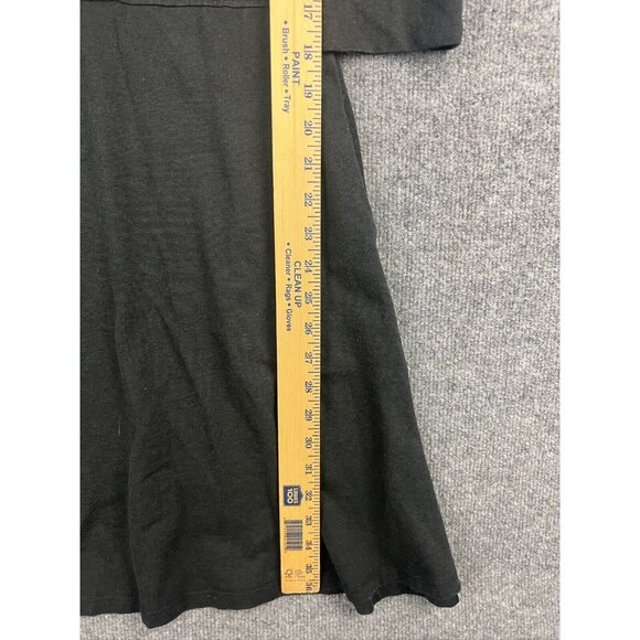 Toad & Co Dress Women's XS Black 3/4 Sleeve Fit & Flare Pockets Knee Length - Picture 6 of 8